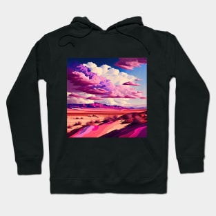 Pink Desert Clouds Hoodie